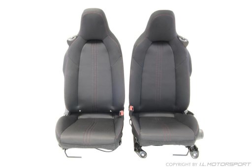MX-5 Satz Stoff Sitze ND - links / rechts - rote Naht mit Seitenairbag